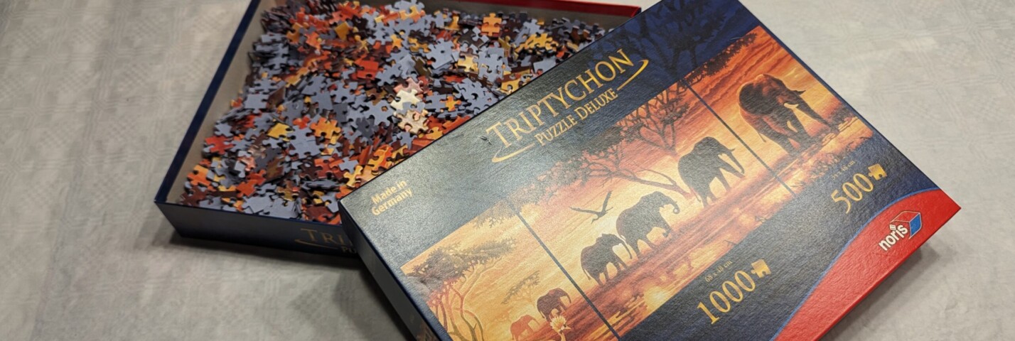 Triptychon Puzzle Deluxe von noris – (2 x 500 & 1 x 1000 Teile)