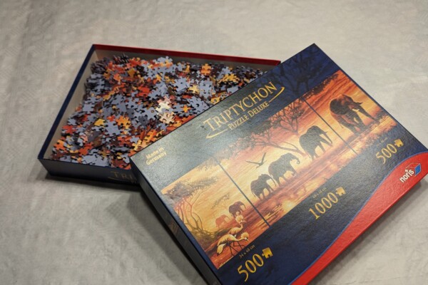 Triptychon Puzzle Deluxe von noris – (2 x 500 & 1 x 1000 Teile)