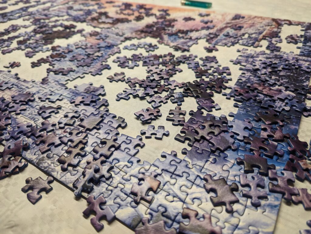Ravensburger 1000 Teile Puzzle „Arktische Wölfe“
