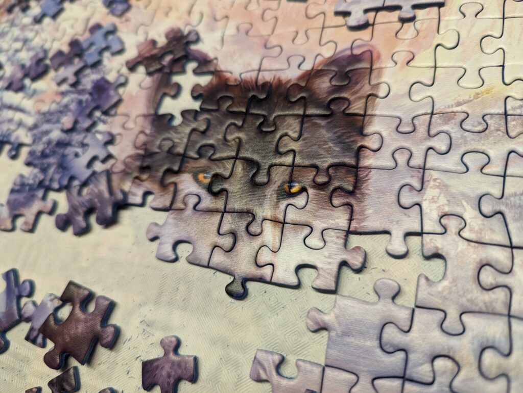 Ravensburger 1000 Teile Puzzle „Arktische Wölfe“