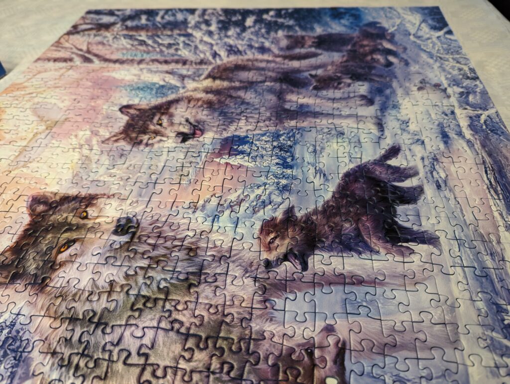 Ravensburger 1000 Teile Puzzle „Arktische Wölfe“