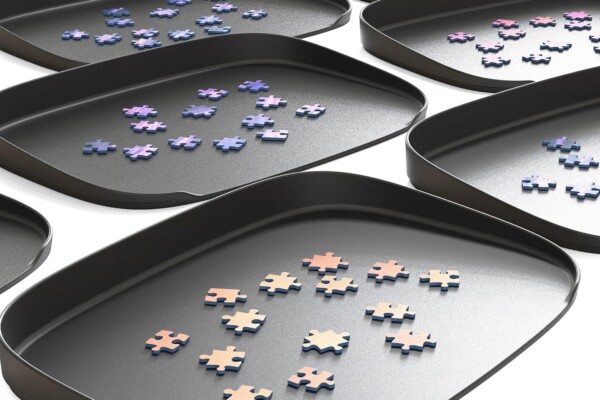 Stapelbare Puzzle Sortierschalen