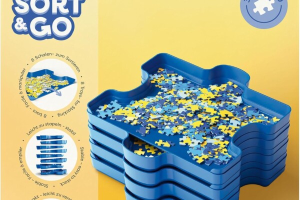 Ravensburger Sort & Go – 8 stapelbare Puzzle-Sortierschalen