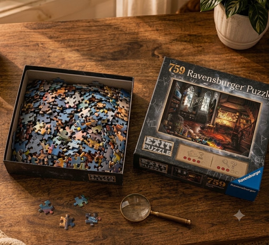 Ravensburger EXIT Puzzle Im Drachenlabor – 759 Teile – Erfahrungsbericht 1 Ravensburger EXIT Puzzle Im Drachenlabor – 759 Teile