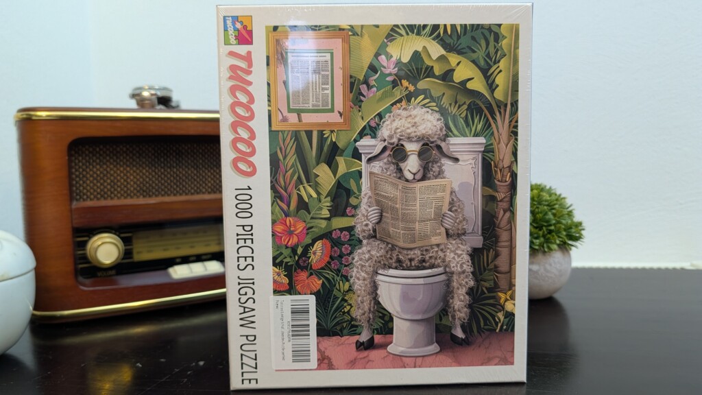 Tucocoo Puzzle 1000 Teile – Schaf auf der Toilette