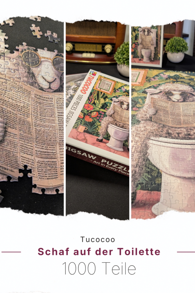 Tucocoo Puzzle 1000 Teile – Schaf auf der Toilette
