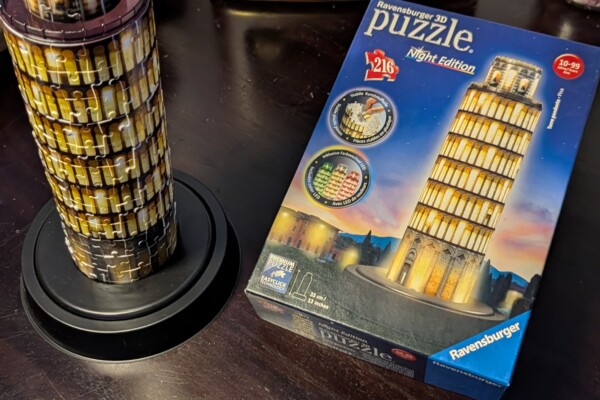 Ravensburger Schiefer Turm von Pisa bei Nacht 216 Teile – Erfahrungsbericht