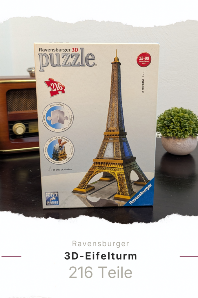 Ravensburger Eiffelturm 3D-Puzzle 216 Teile – Erfahrungsbericht 1 Ravensburger Eiffelturm 3D-Puzzle
