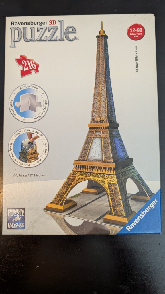 Ravensburger Eiffelturm 3D-Puzzle 216 Teile – Erfahrungsbericht 5 Ravensburger Eiffelturm 3D-Puzzle