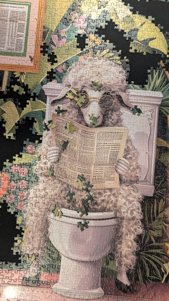 Tucocoo Puzzle 1000 Teile – Schaf auf der Toilette