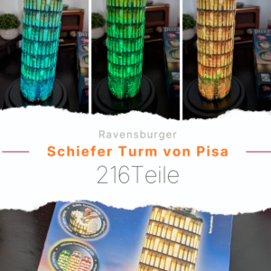 Schiefer Turm von Pisa bei Nacht