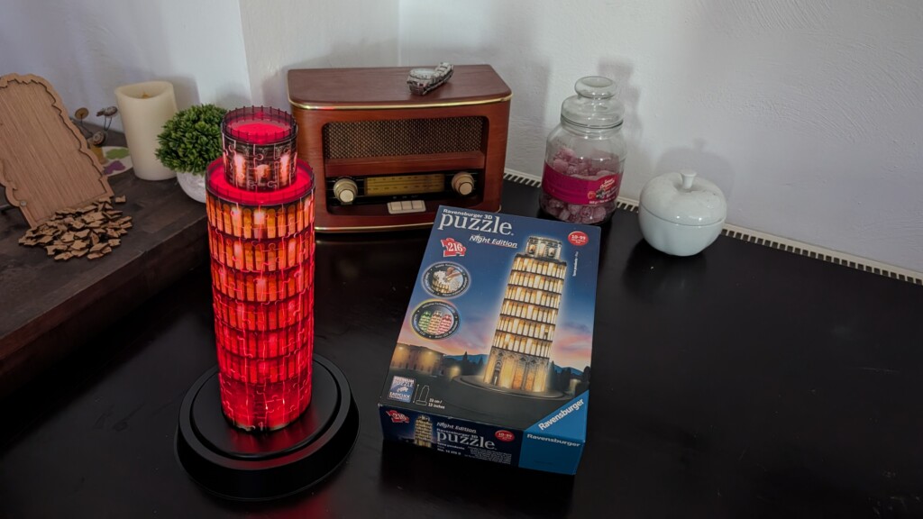 Ravensburger Schiefer Turm von Pisa bei Nacht 216 Teile – Erfahrungsbericht 9 Schiefer Turm von Pisa bei Nacht