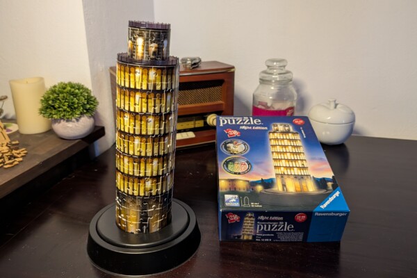 Ravensburger Schiefer Turm von Pisa bei Nacht 216 Teile – Erfahrungsbericht