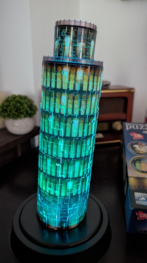 Ravensburger Schiefer Turm von Pisa bei Nacht 216 Teile – Erfahrungsbericht 4 Schiefer Turm von Pisa bei Nacht