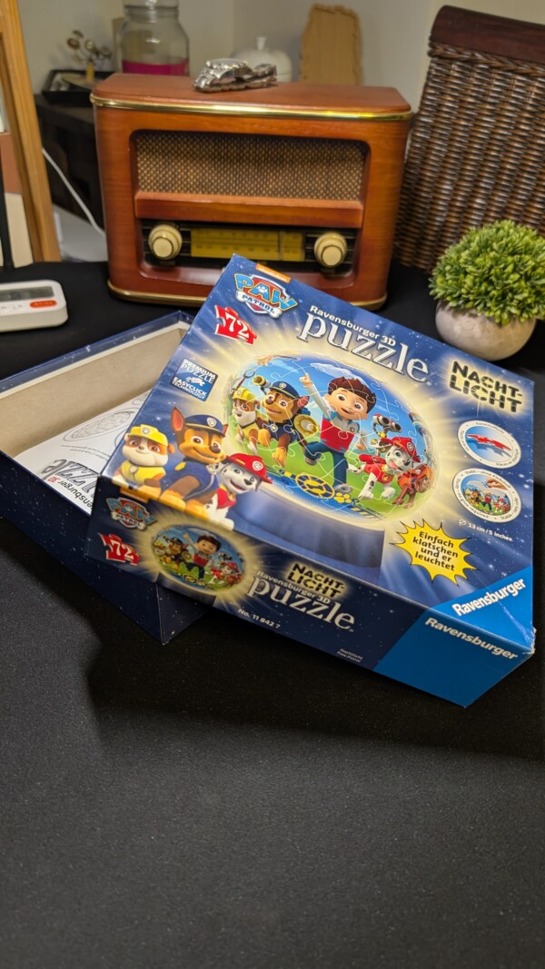 Ravensburger Paw Patrol Nachtlicht 3D-Puzzle 72 Teile