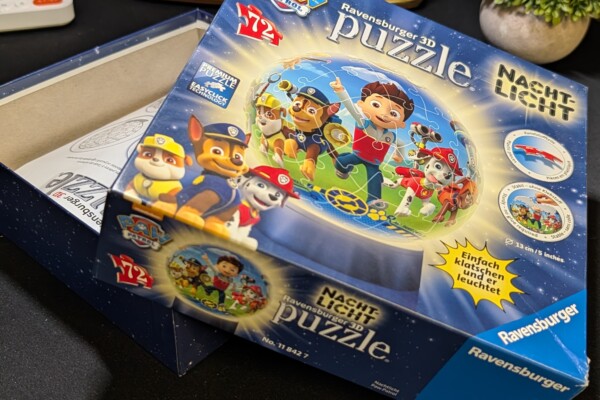 Ravensburger Paw Patrol Nachtlicht Puzzle-Ball 72 Teile – Erfahrungsbericht
